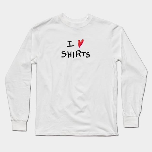 I heart shirts Long Sleeve T-Shirt by neilkohney